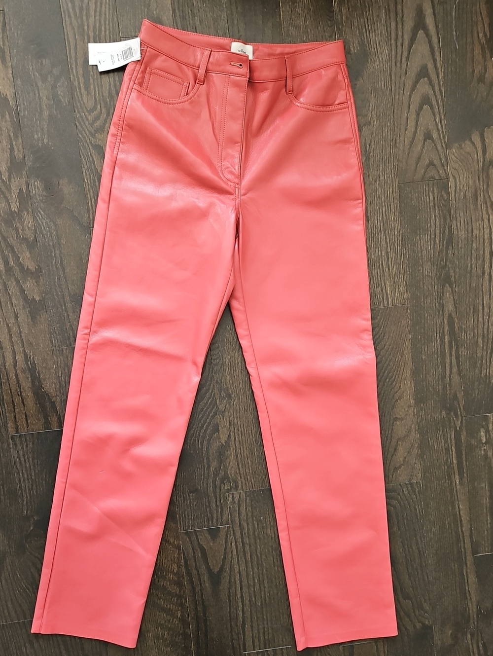 New Wilfred Rosy Red Straight-Leg Pants Size 6